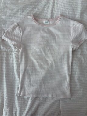 🍎 Womans Pink striped tee